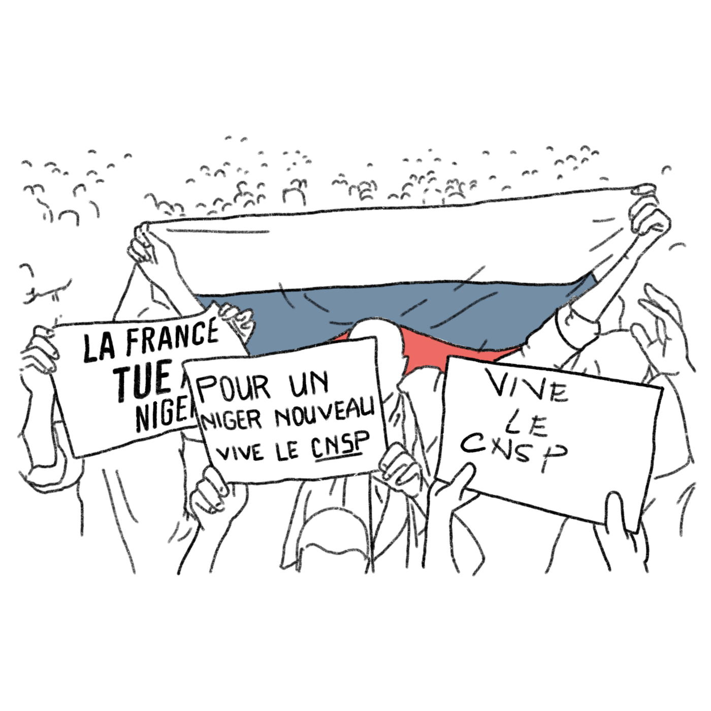 Proteste gegen französischen Neokolonialismus